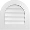 Ekena Millwork Round Top Surface Mount PVC Gable Vent: Non-Functional, w/ 3-1/2"W x 1"P Standard Frame, 22"W x 22"H GVPRT22X2201SN - alternate 1